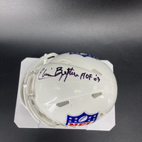 HOF - Oilers Elvin Bethea Signed NFL Shield Mini Helmet