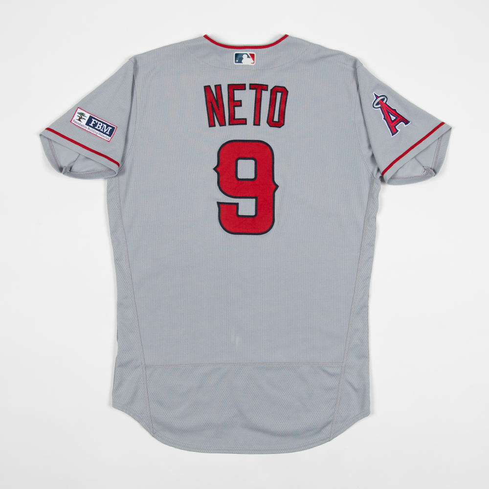 2023 Zach Neto Game Used Gray Jersey (From Rookie Season - 4/30, 5