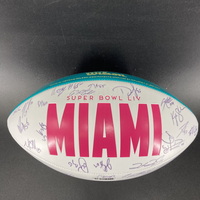 NFL - 49ers Multi Sign Super Bowl 54 Commemorative Panel Ball Signed By ...