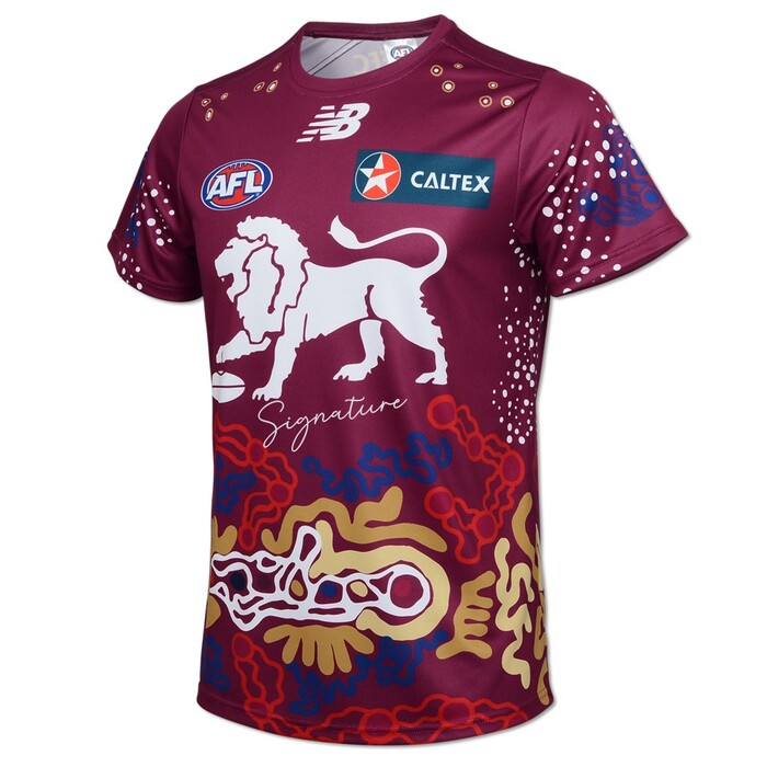 Carter Michael #39 Brisbane Lions 2024 Signed Match Day Warm Up Shirt