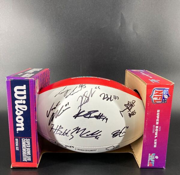 NFL - Chiefs Super Bow 57 Chiefs Multi Signed Football With 11 Signature...