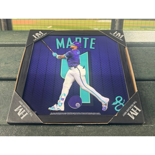 Photo of Ketel Marte Highland Mint Frame - GU Serpientes City Connect Jersey Piece - CIN @ ARI 8/23/25 & BOS @ ARI 9/5/25 