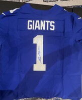 NFL - Giants Jaxson Dart Signed Authentic #1 Jersey