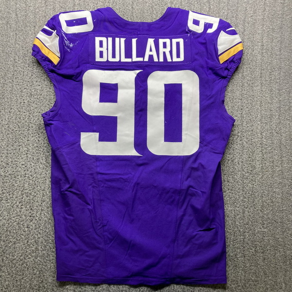 London Games - Vikings Jonathan Bullard Game Used Jersey (10/6/2024) Siz...