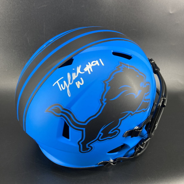 Lions - Tyleik Williams Signed Replica Rave Helmet