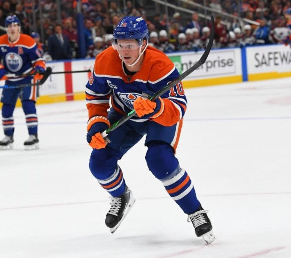 Trent Frederic #10 - Edmonton Oilers Shirts Off Our Backs Meet & Greet Opportunity - Includes On-Ice Photo, Autographed Jersey & 2 Tickets to Jan 24th Game vs Washington Capitals!