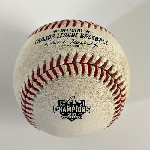 Game-Used 20th Anniversary of World Series Baseball - Stuart Fairchild HBP vs. Sean Doolittle - Mariners @ D-backs 9/3/2021