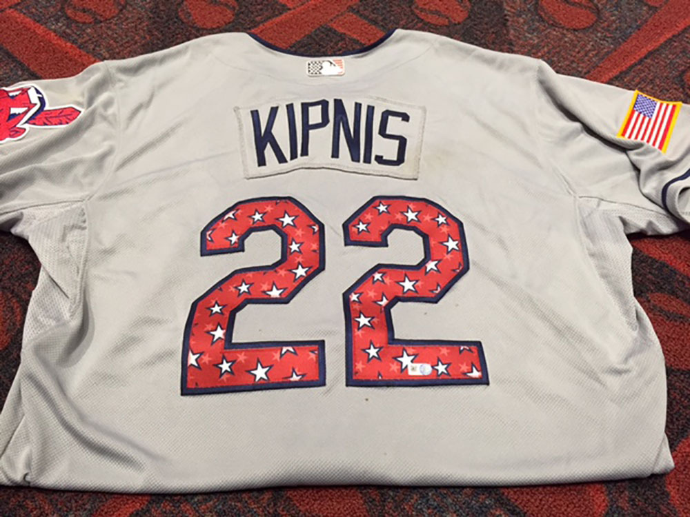 2015 Jason Kipnis Game-Worn July 4th Stars & Stripes Jersey with