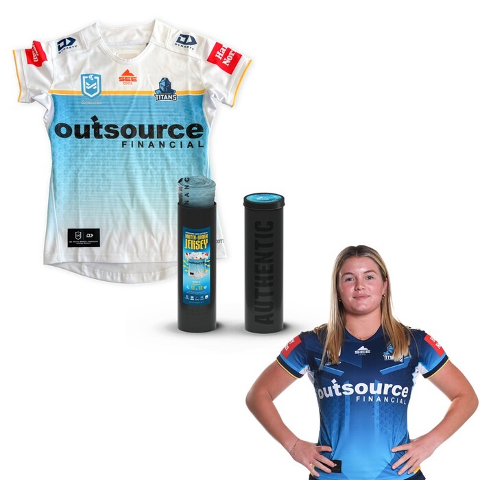 Photo of Lily-Rose Kolc #9 2025 Gold Coast Titans Assistance Dogs Australia Match-Worn Jersey