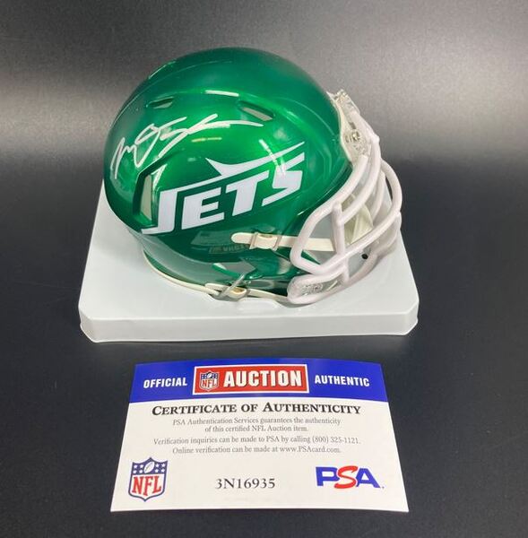 NFL - Jets Mason Taylor Signed Mini Helmet