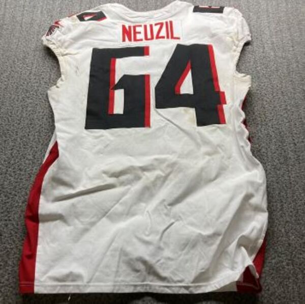 Berlin Game - Falcons Ryan Neuzil Game Worn Jersey (11/09/2025) Size 46 ...