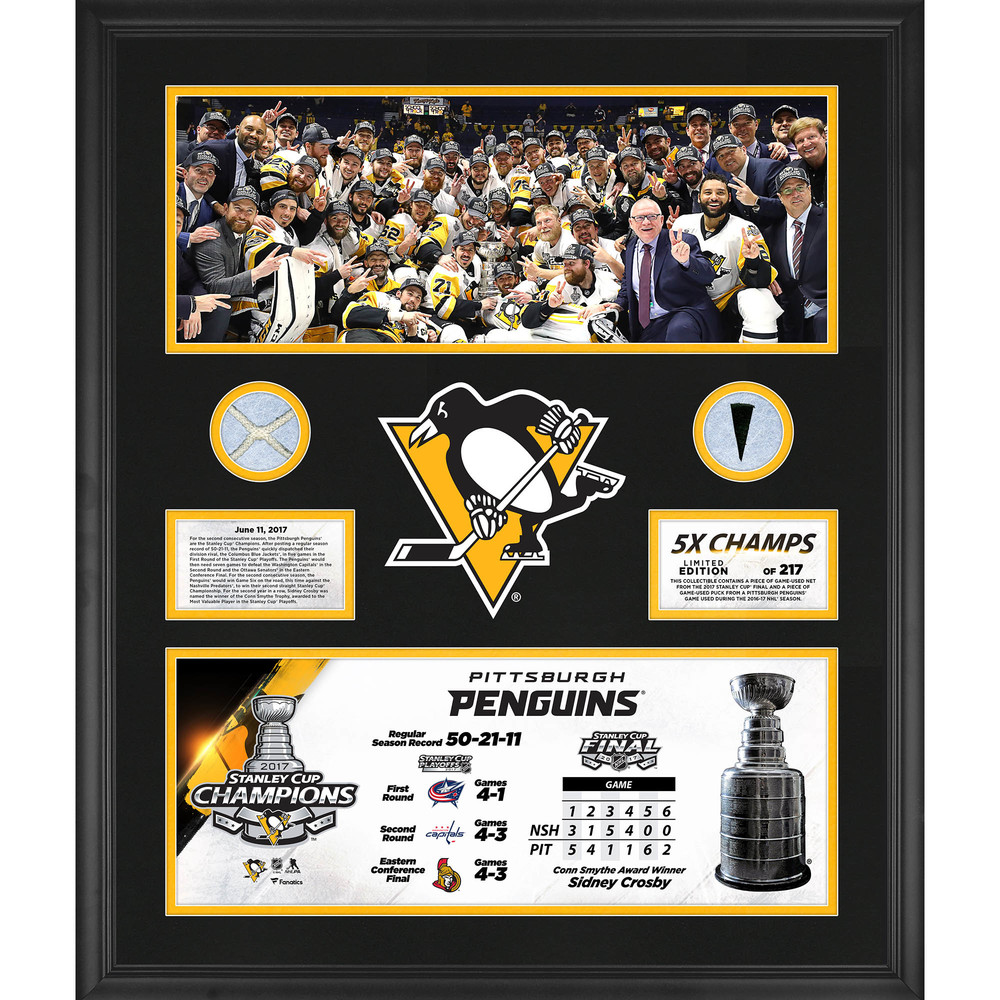 Pittsburgh Penguins 2017 Stanley Cup Champions Framed 20