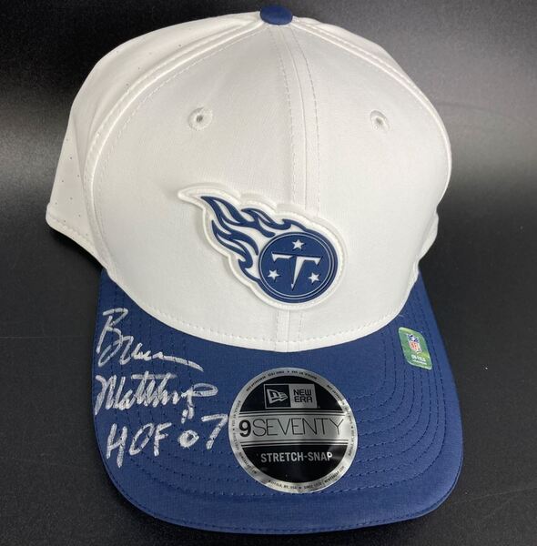 HOF - Titans Bruce Matthews Signed Hat