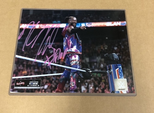 Kofi Kingston SIGNED WrestleMania 36 Exclusive Photo (Random Number)