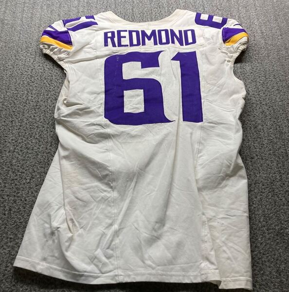 Dublin Games - Vikings Jalen Redmond Game Worn Jersey (9/28/2025) Size 4...