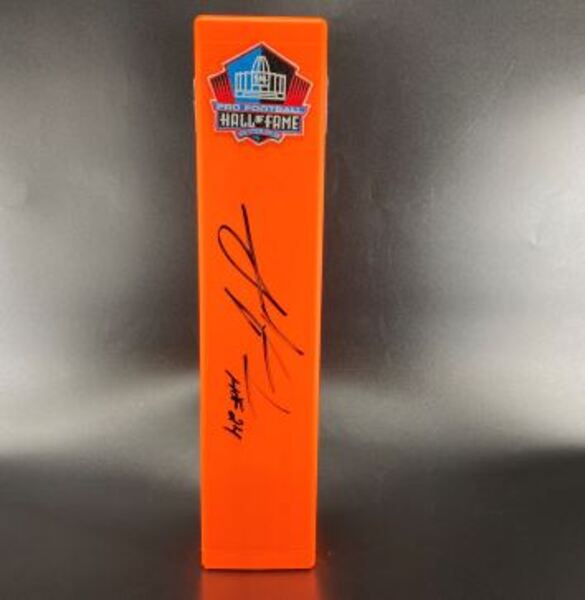 HOF - Panthers Julius Peppers Signed HOF Pylon