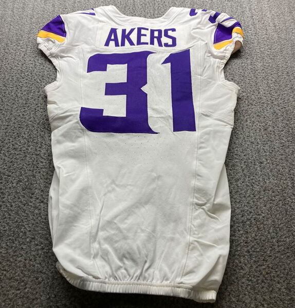 London Games - Vikings Cam Akers Game Worn Jersey (10/05/2025) Size 40 W...