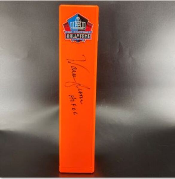 HOF - Oilers Warren Moon Signed HOF Pylon