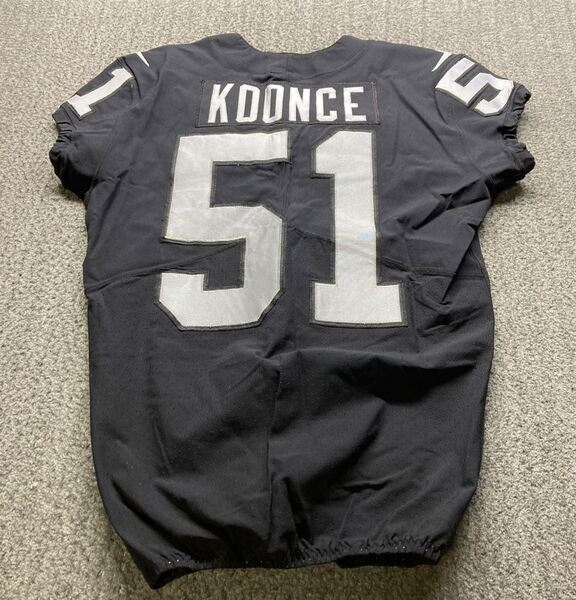 STS - Raiders Malcolm Koonce Game Used Jersey (12/18/22) Size 44 (Washed...