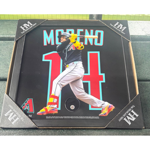 Photo of Gabriel Moreno Highland Mint Frame - GU Black Alternate Jersey Piece - SF @ ARI 9/17/25