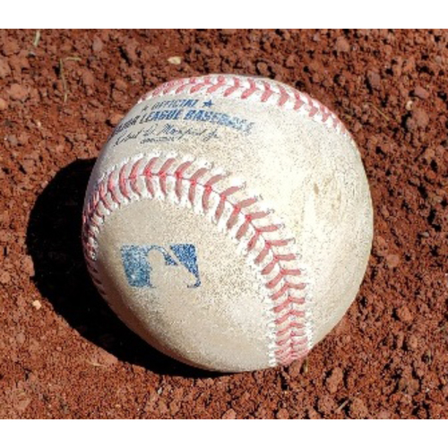 Photo of 2021 Phillies Game-Used Baseball - Jacob deGrom 102 MPH Pitch (Didi Gregorius Single)
