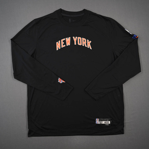 Image of Randle, Julius - Game-Issued City Edition Long-Sleeved Shooting Shirt - 2022-23 NBA Season