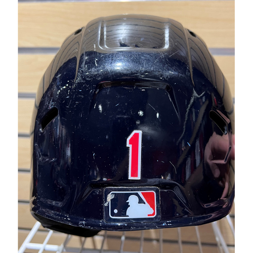 Game Used Batting Helmet Amed Rosario 1 10/3/2021 Cleveland