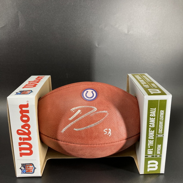 Colts - Darius Leonard Signed Authentic Football With Colts Logo