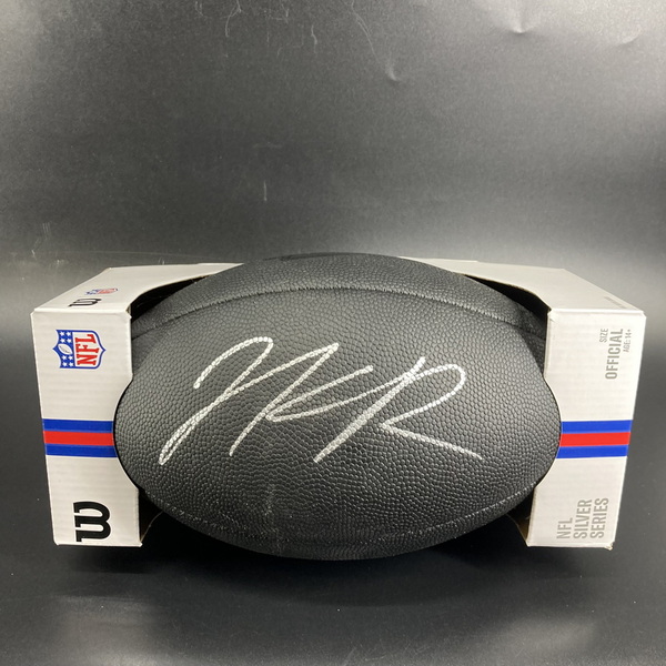 NFL - Chiefs Jalen Royals Signed Black Composite Silver Series Football