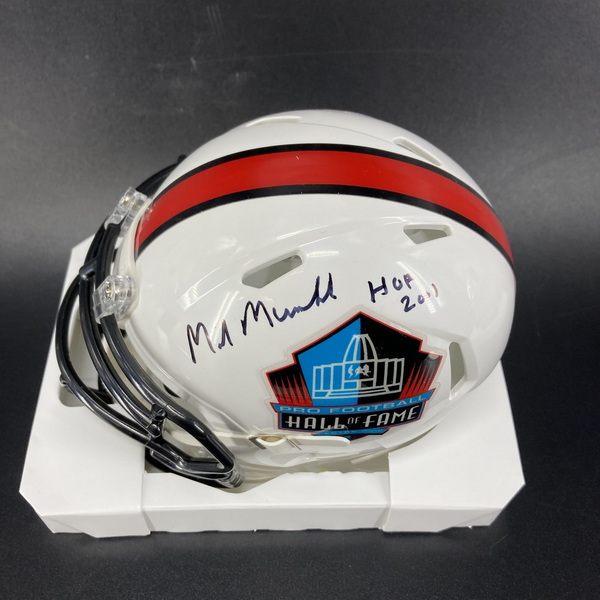HOF - Oilers Mike Munchak Signed HOF Mini Helmet