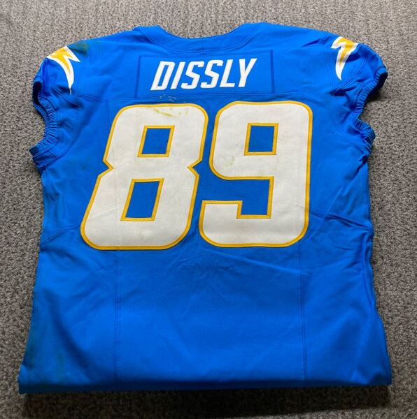 Sao Paulo Game - Chargers Will Dissly Game Worn Jersey (9/05/2025) Size ...