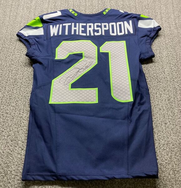 Crucial Catch - Seahawks Devon Witherspoon Signed Game Issued Jersey
