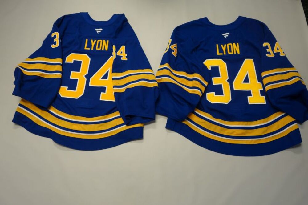 Alex Lyon 2025-26 Buffalo Sabres Set 2 Home Jerseys
