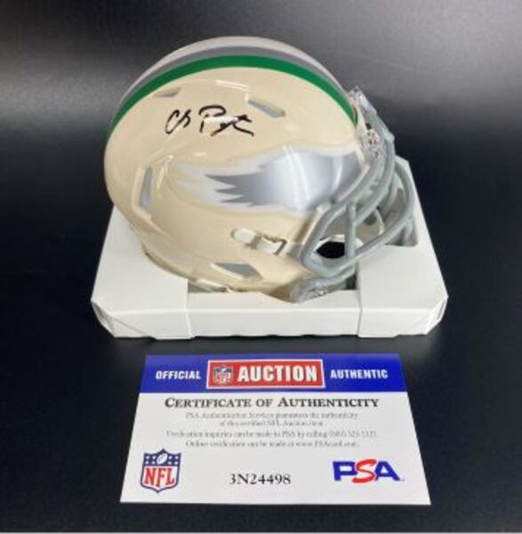 NFL - Eagles Cole Payton Signed Retro Mini Helmet