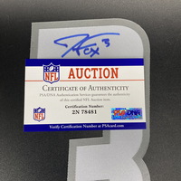 NFL - Lions Jake Fox Signed Jersey Number