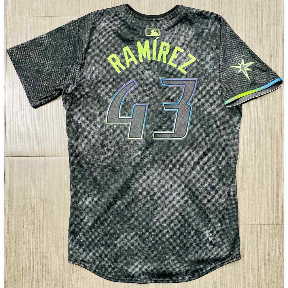 Game Used City Connect Jersey Harold Ramirez 1st City Connect Game