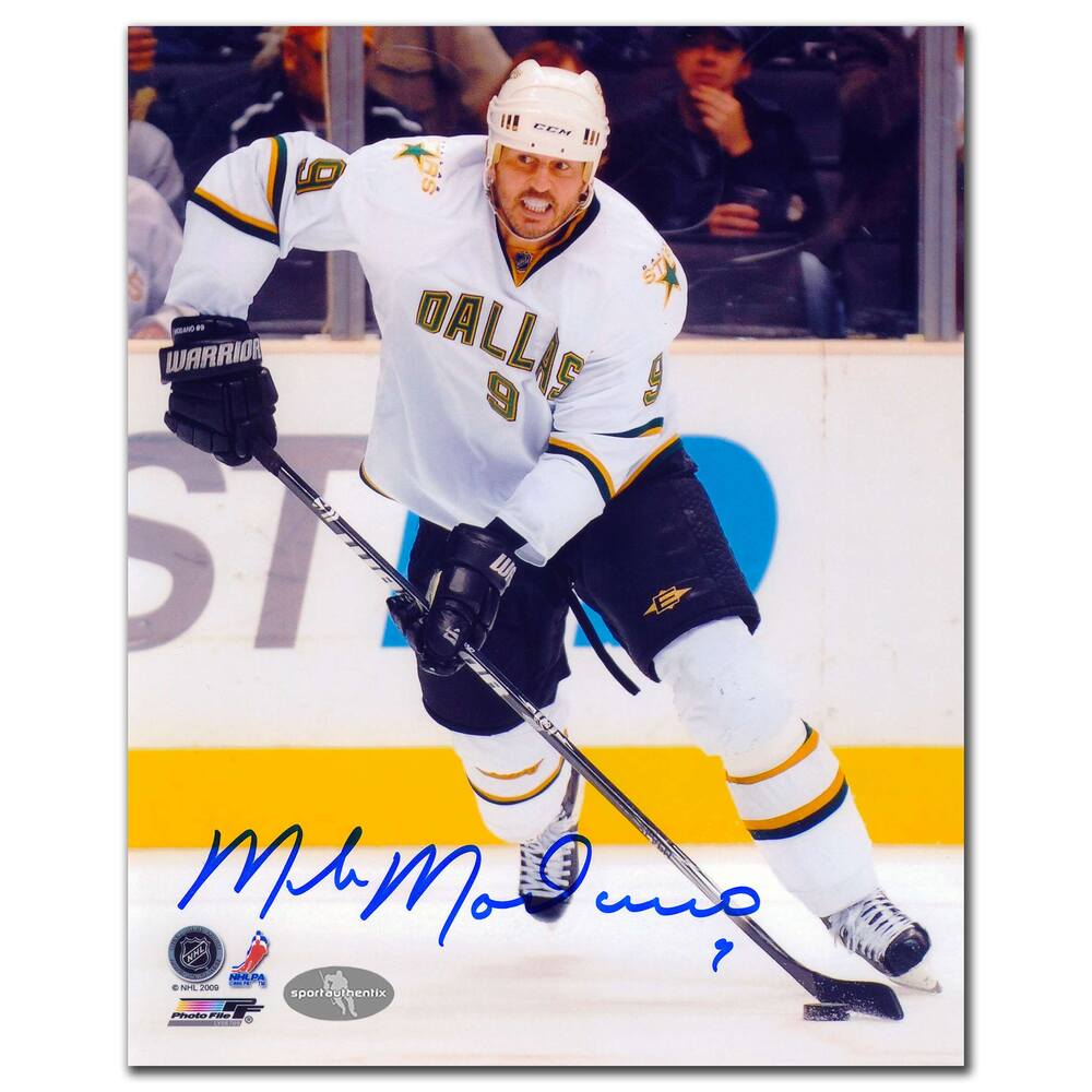 Mike Modano Dallas Stars Autographed 8x10