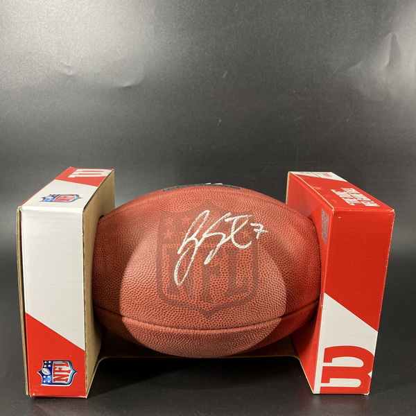 NFL - Raiders Geno Smith Signed Authentic Football with Pro Bowl Logo