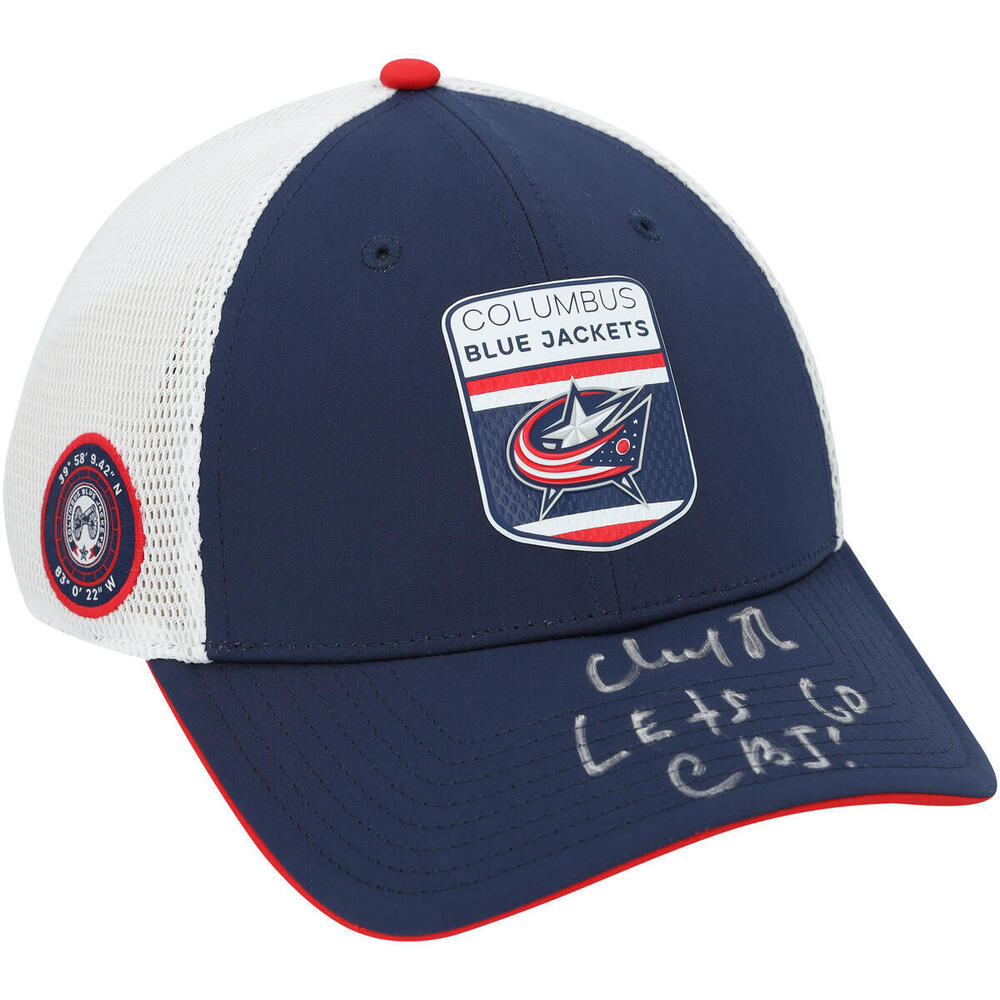 Kirill Marchenko Columbus Blue Jackets Autographed Draft Cap with 