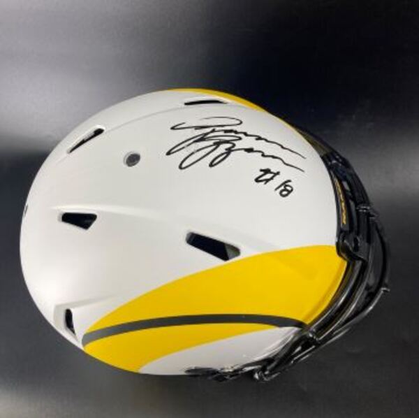 NFL - Rams Terrance Ferguson Signed Lunar Eclipse Authentic Speed Helmet