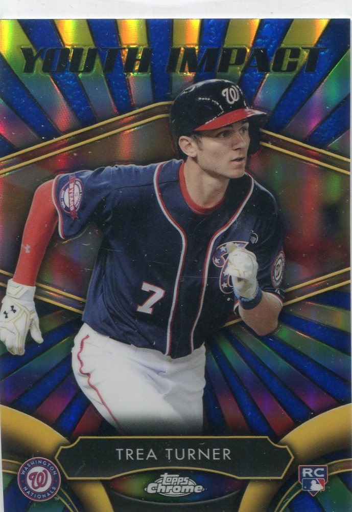 2016 Topps Chrome Youth Impact #YI8 Trea Turner