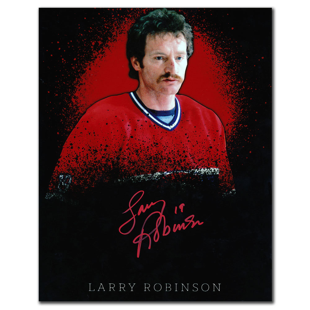 Larry Robinson Montreal Canadiens PORTRAIT Autographed 8x10