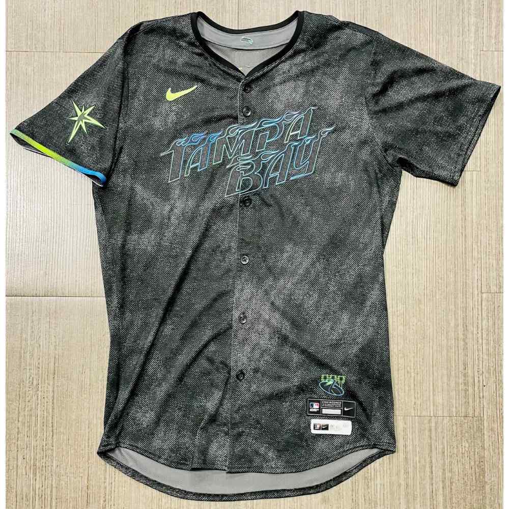 Game Used City Connect Jersey Harold Ramirez 1st City Connect Game