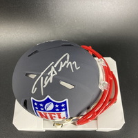 NFL - Dolphins Terron Armstead Signed Blue NFL Shield Mini Helmet