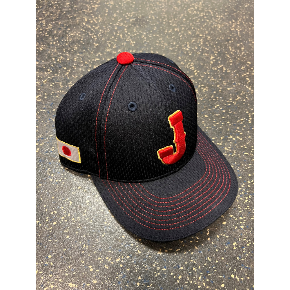 帽子 kazuma 2026 World Baseball Classic - Japan Game-Used Cap - Kazuma Okamoto