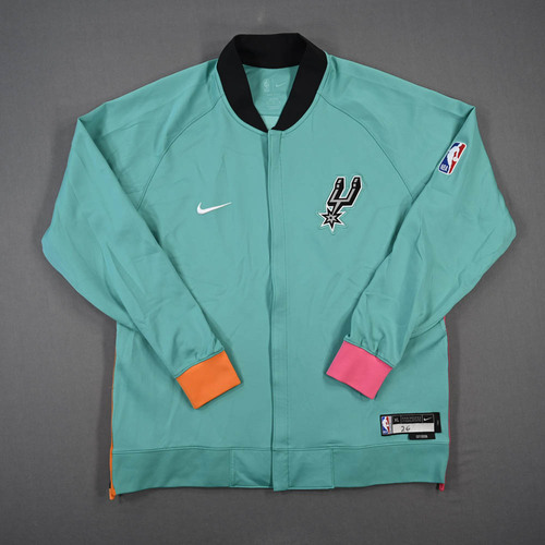 Image of Barlow, Dominick - San Antonio Spurs - Game-Issued City Edition Jacket - 2022-23 NBA Season