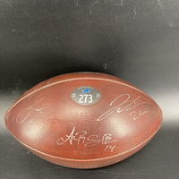 Thanksgiving Day Game 2024 - Lions Game Used Football Signed by Jared Go...