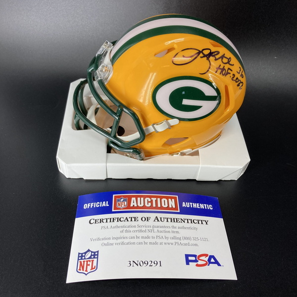 HOF - Packers LeRoy Butler Signed Mini Helmet with HOF 22 Inscription