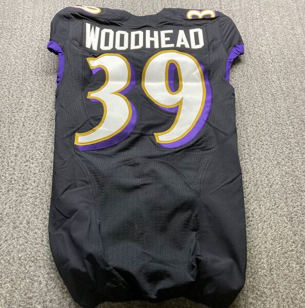 NFL - Ravens Danny Woodhead Game Issued Jersey 2017 Season Size 38