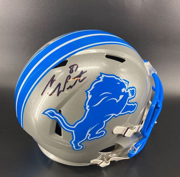 Lions - Sam LaPorta Signed Replica Speed Helemt
